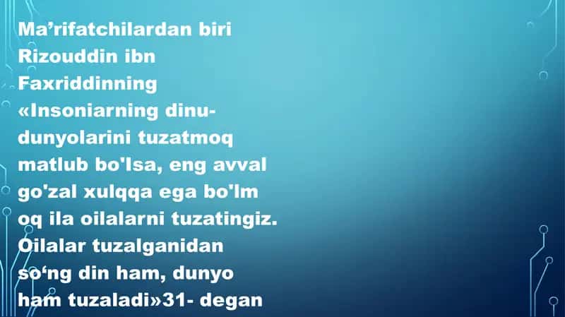 Xalq pedagogikasida oila tarbiyasining aks etishi 3