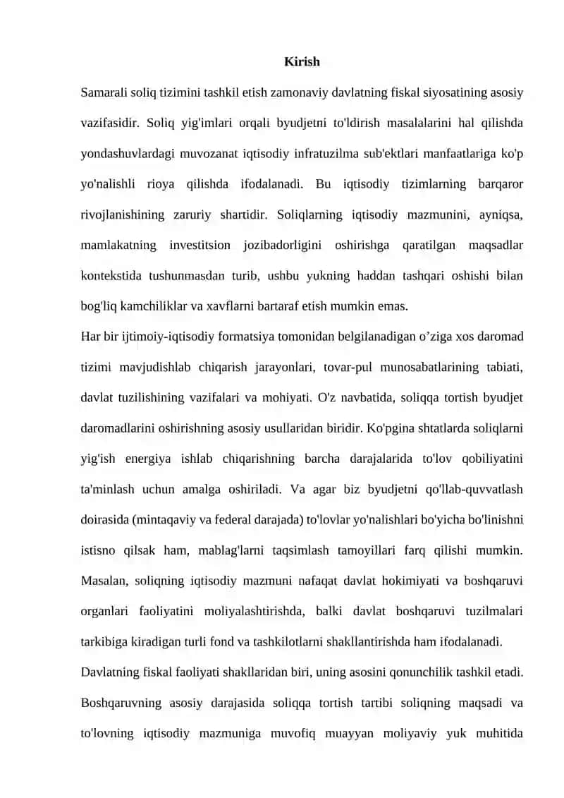 IJTIMOIY SOLIQ mavzusidan KURS ISHI 3