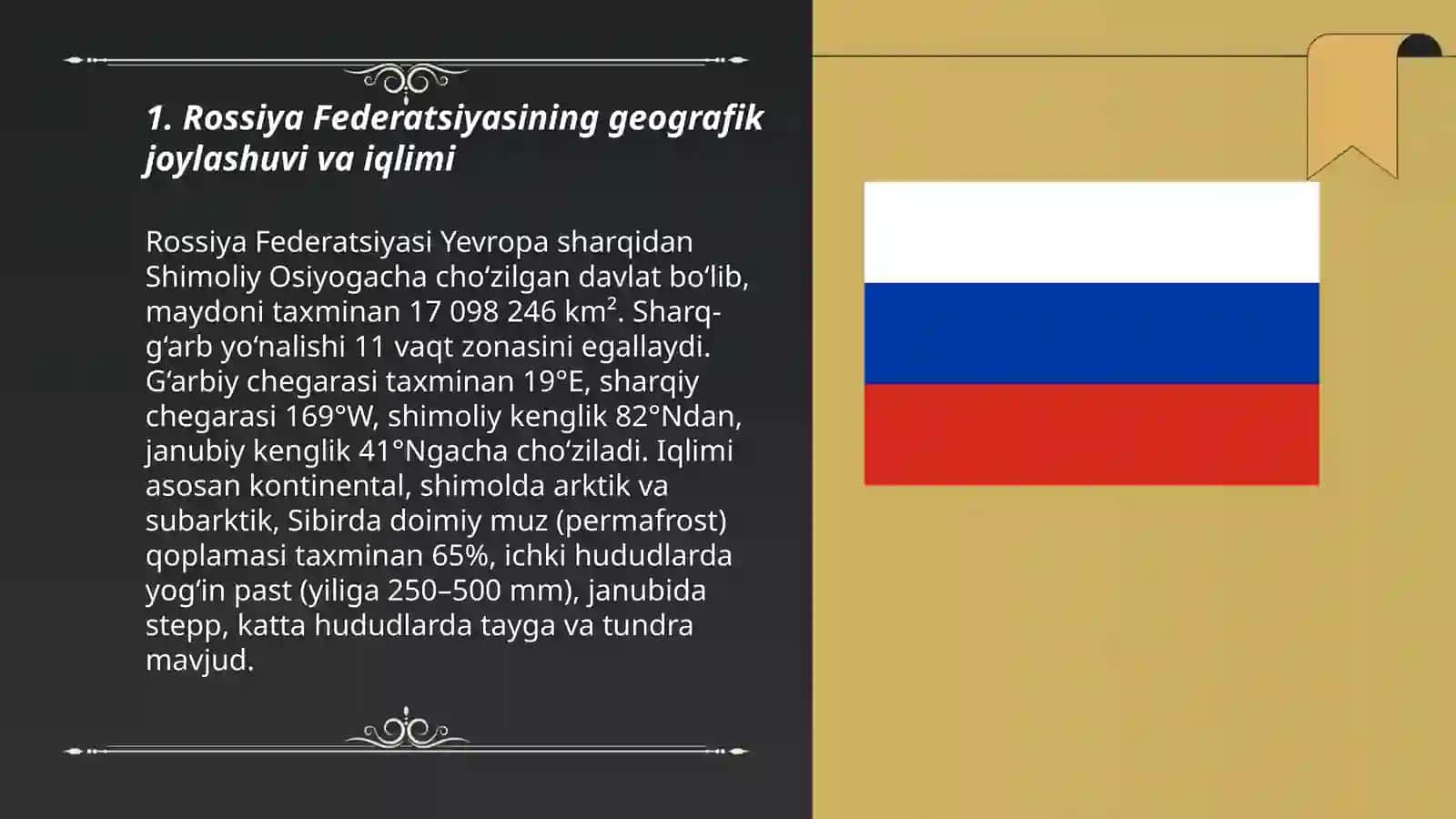 Rossiya Federatsiyasi Geografiyasi 3