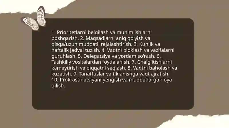 Shaxsning malaka va odatlari 3