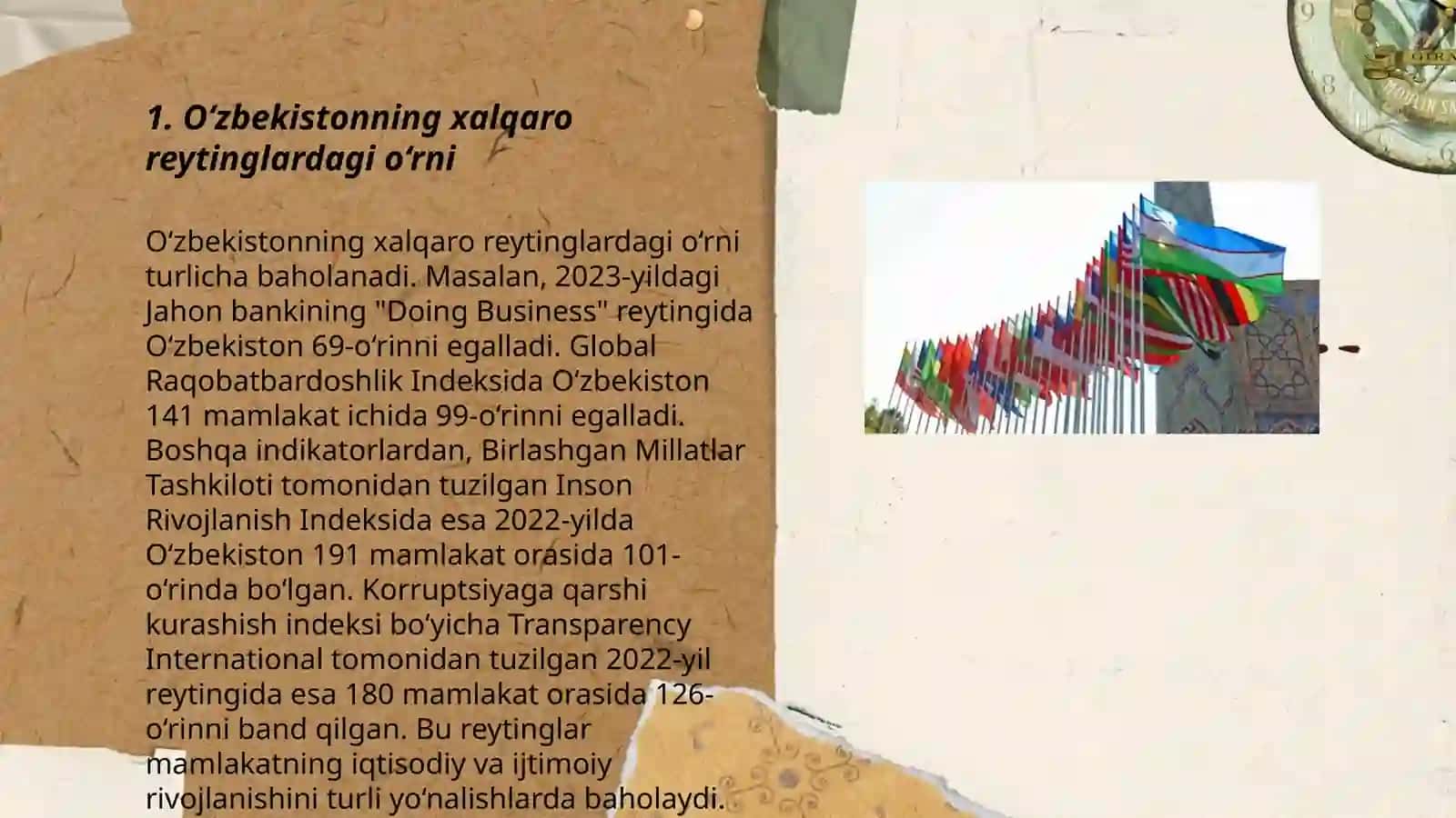 O‘zbekistonni halqaro reytinglardagi ko‘rsatgichlarini ko‘tarishning tarixiy va siyosiy ahamiyati 3