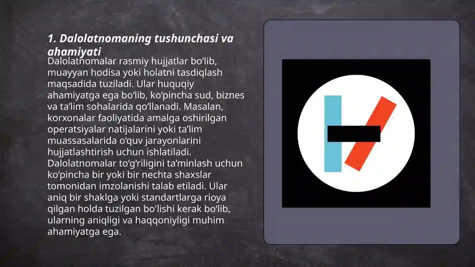 Dalolatnomaning zaruriy qismlari. Shartnoma turlari va rasmiylashtirish tartibi 3