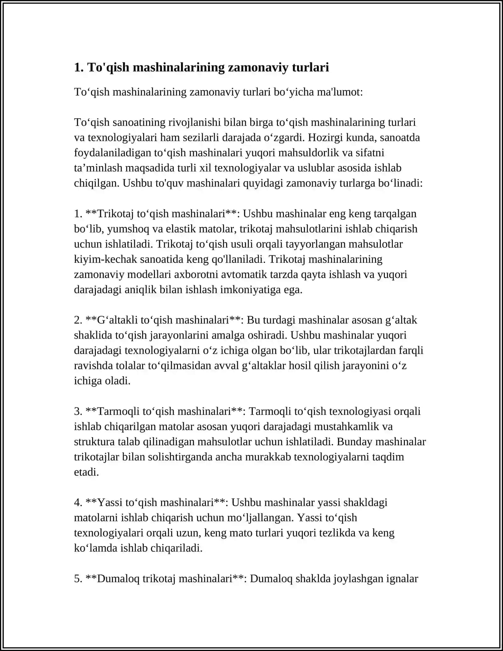 SINXIRON MASHINALARNI ZAMONAVIY TURLARINI TASVIRLASH 3