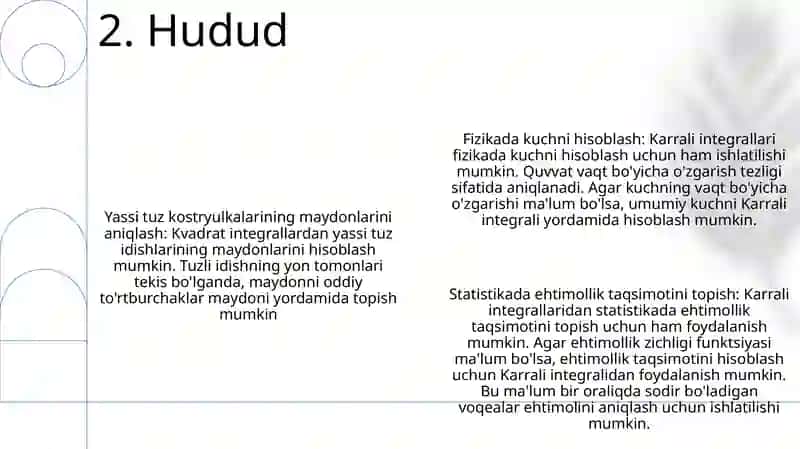 Karrali Integrallarning Tatbiqlari 3