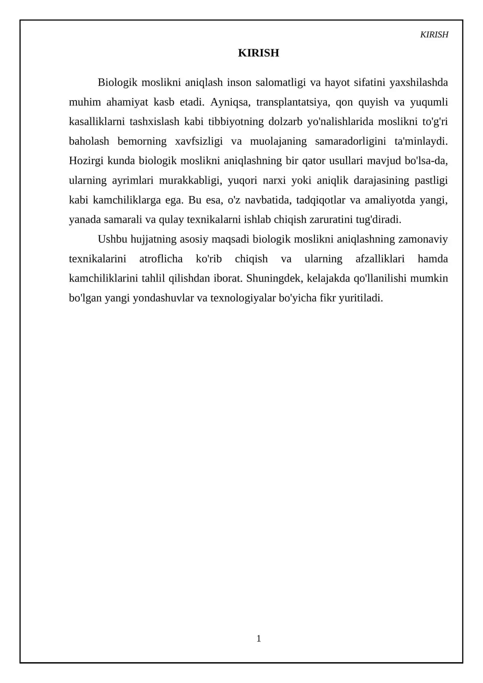 Biologik moslikni aniqlash inson salomatligi va hayot sifatini yaxshilash 3