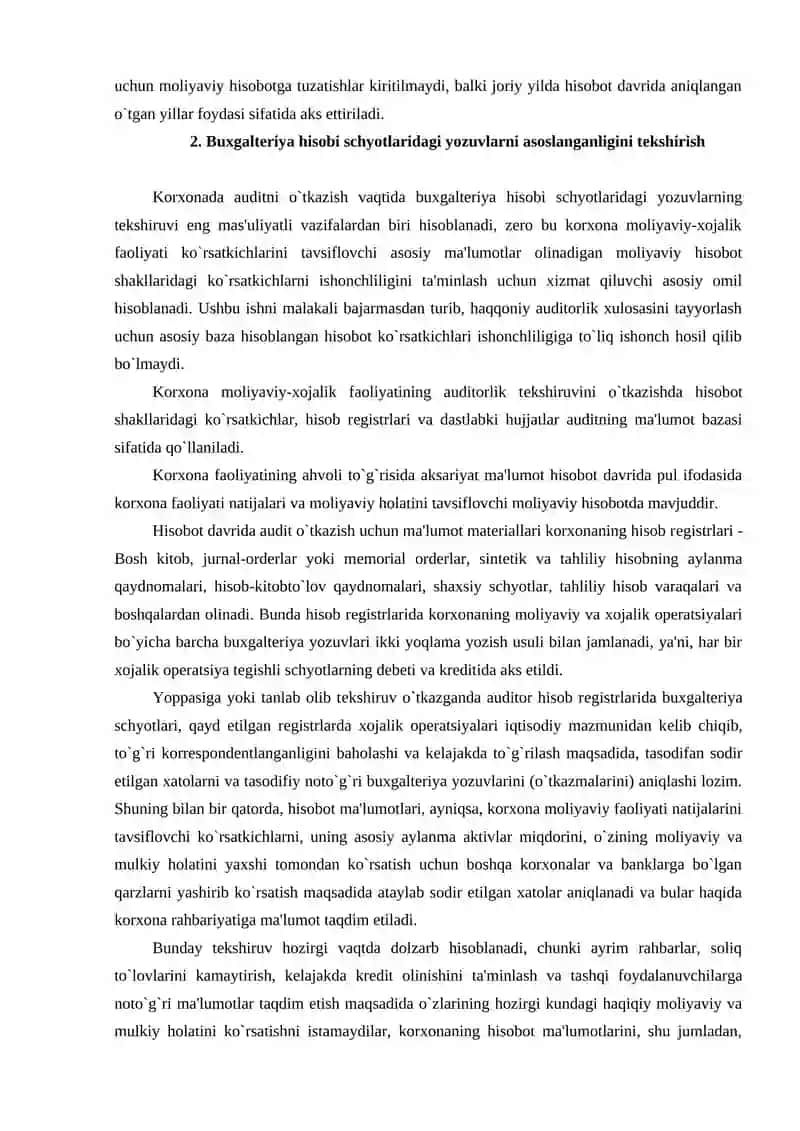 Moliyaviy hisobot auditining maqsadi va ma'lumot manbalari 3