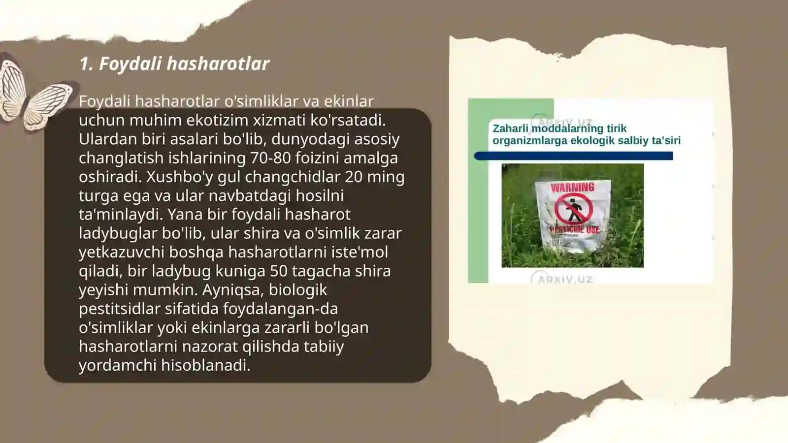 Foydali va zararkunanda hasharotlar 3