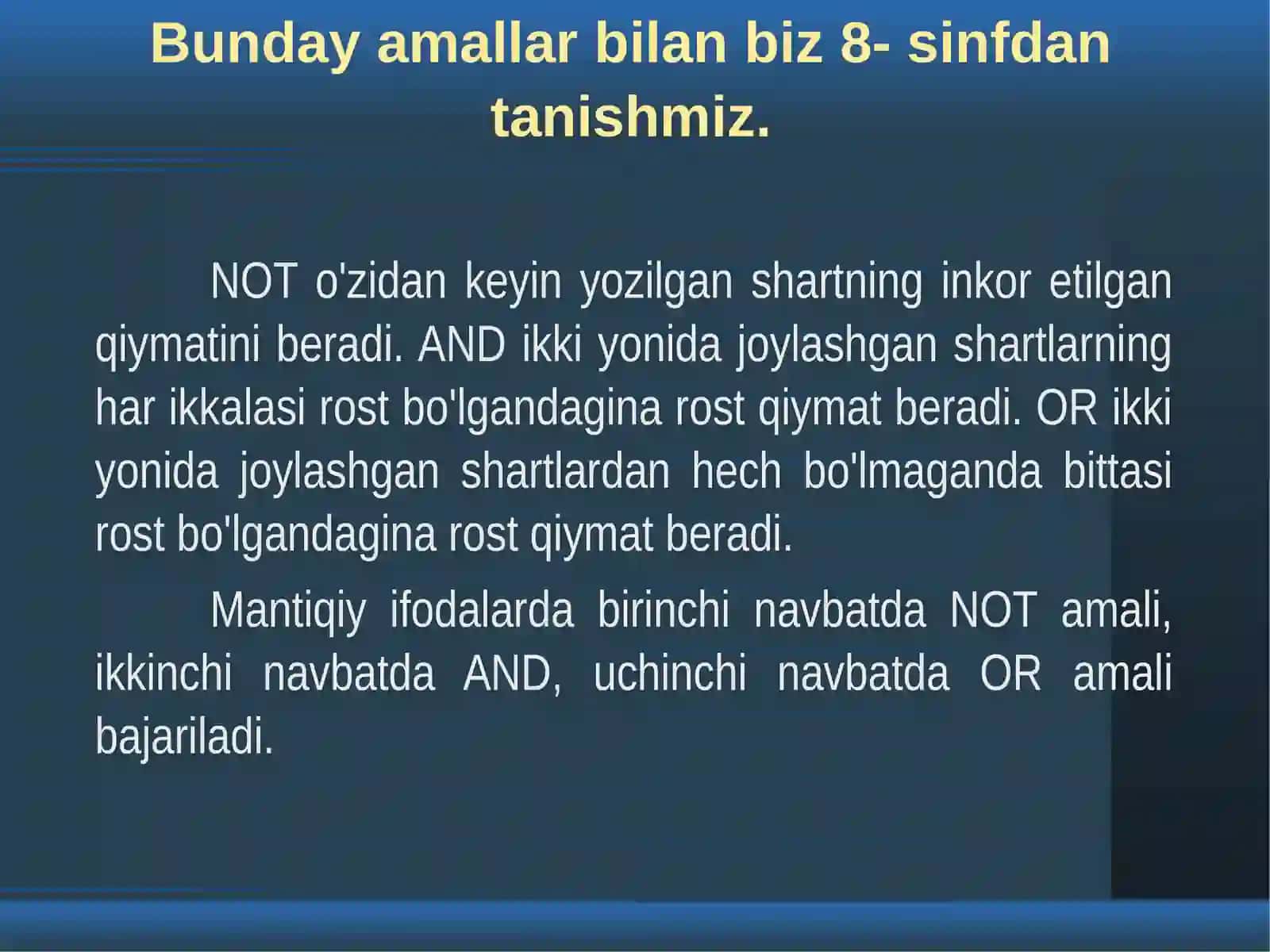 Tarmoqlanuvchi strukturali dasturlar tuzish 3