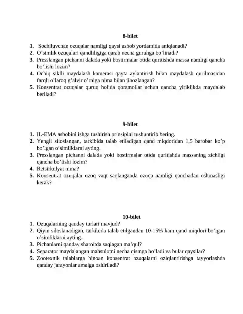 Ozuqalarni Tayyorlash va Saqlash Qurilmalari 3