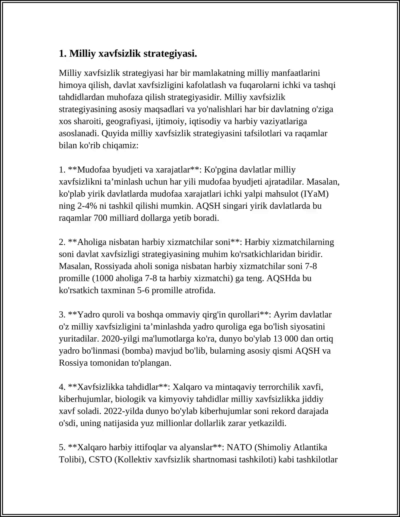 MILLIY XAVFSIZLIK TAMINLASH BORASIDA AMALGA OSHIRILAYOTGAN ISHLAR 3