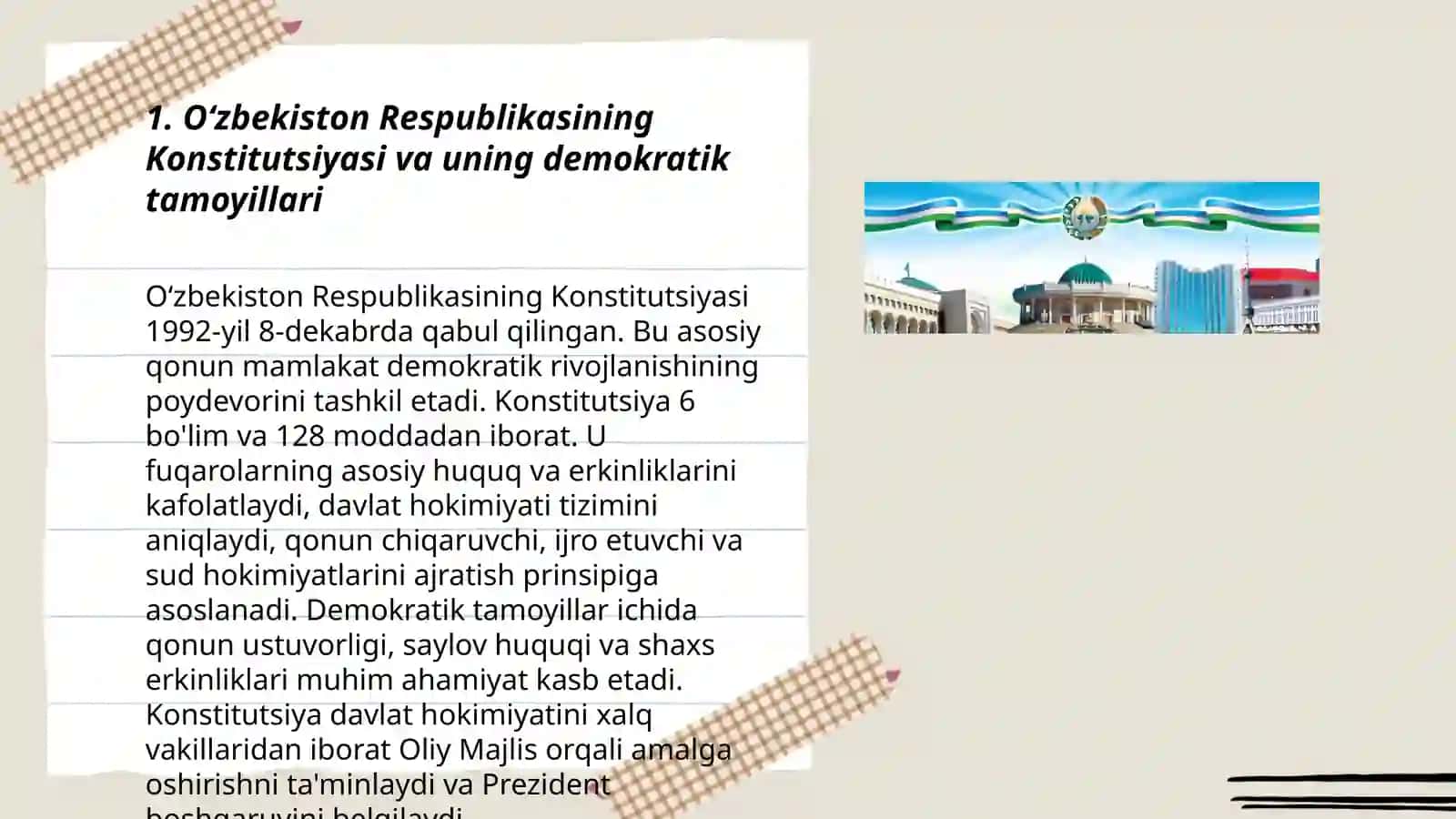 Oʻzbekistonda demokratik jamiyat qurishning konstitutsiyaviy asoslari va tamoyillari 3