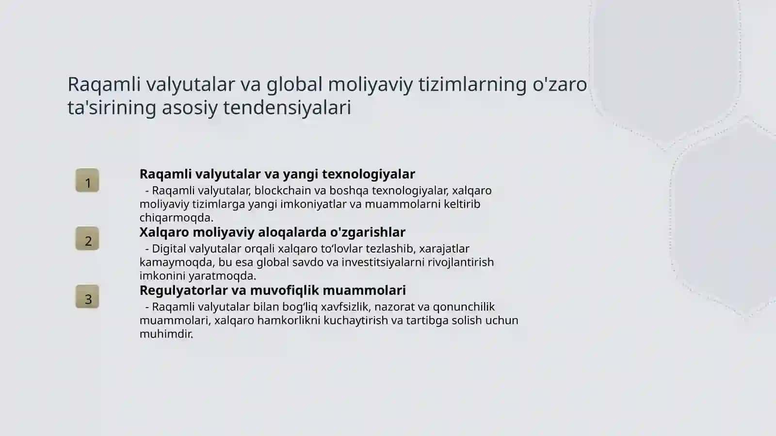 Raqamli valyutalar va xalqaro moliya munosabatlariga ta'siri 3