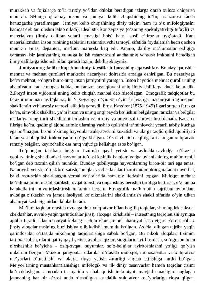 Jamiyat va Tarix Falsafasi 3