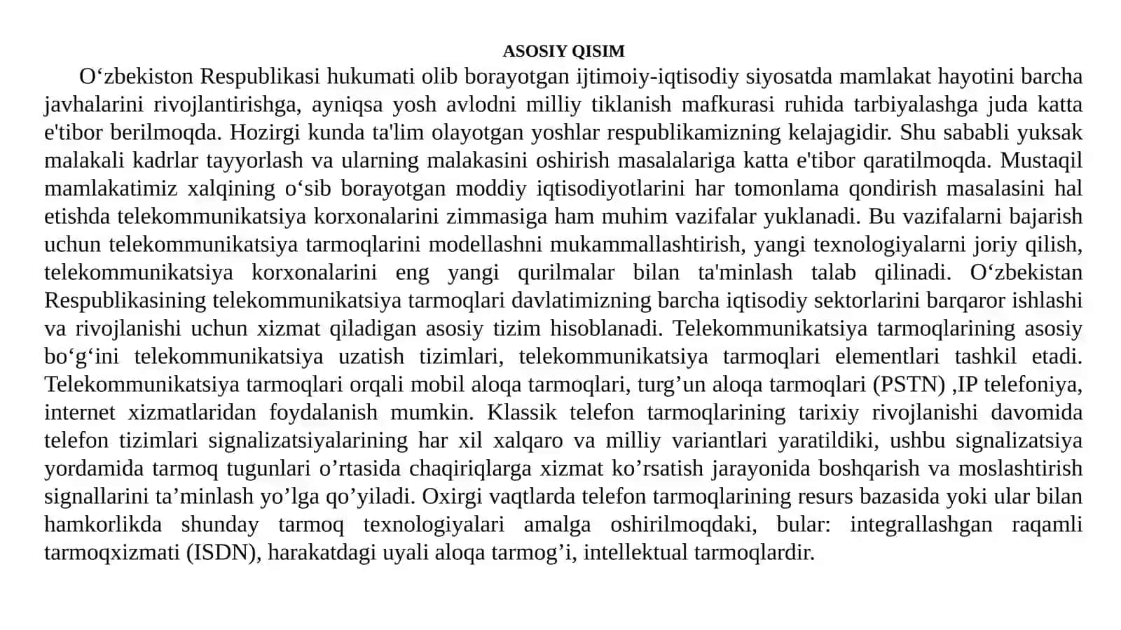 KOMPYUTER TARMOQLARI, REJALASHTIRISH VA QURISH 3