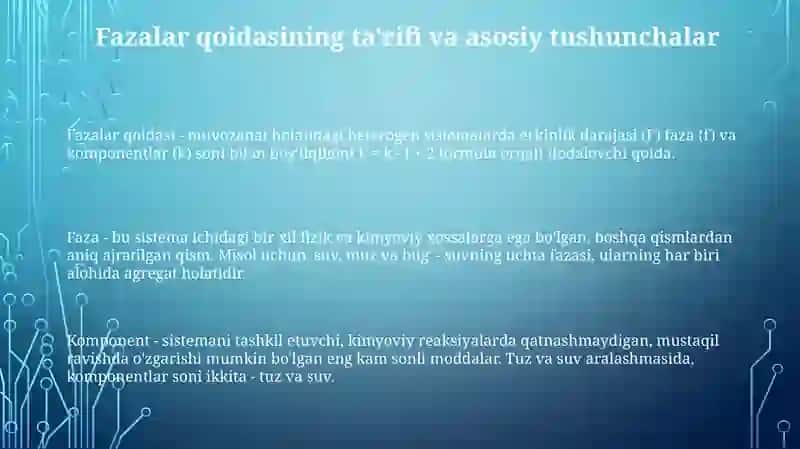 Fazalar qoidasi 3
