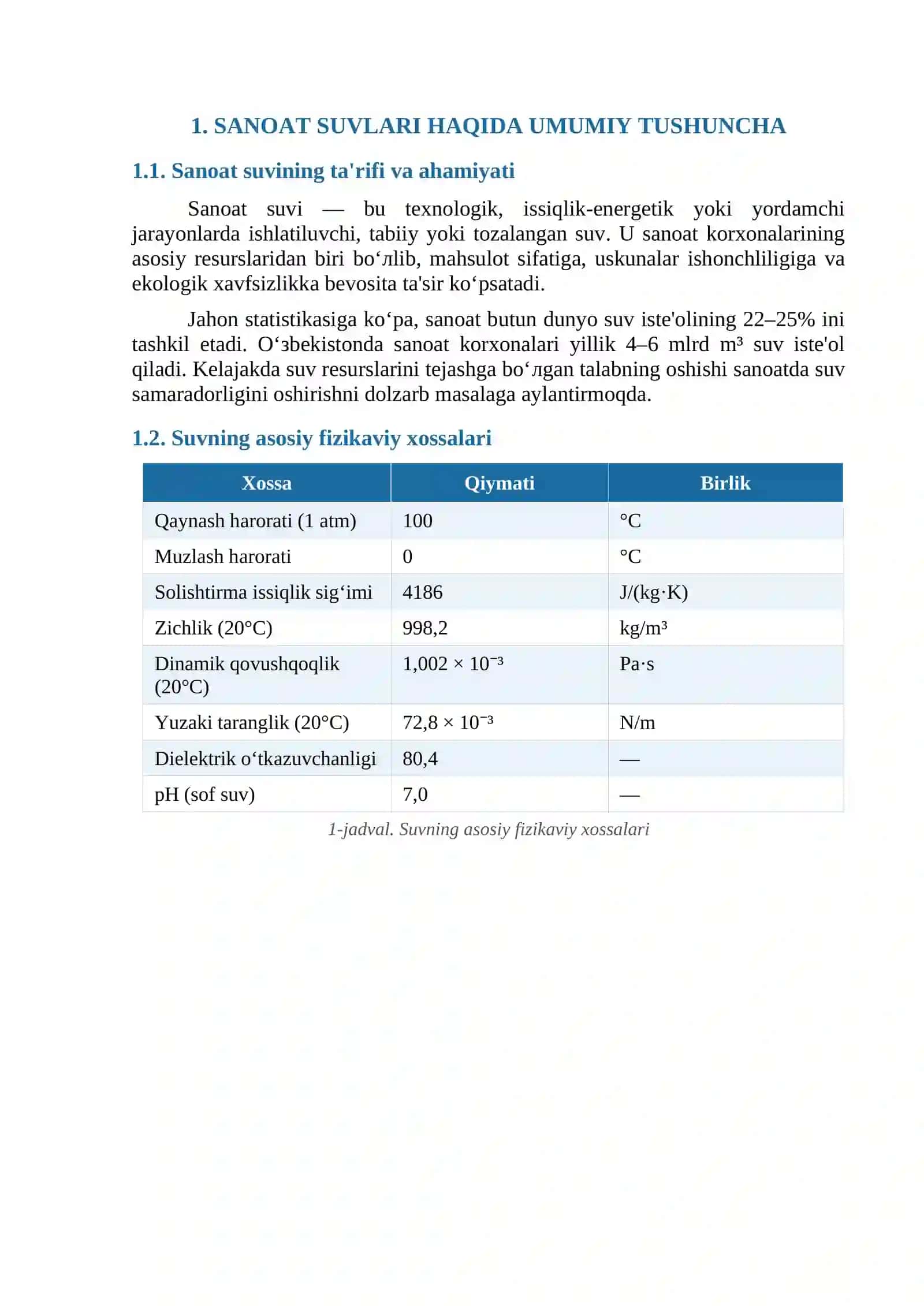 SANOAT AHAMIYATIGA EGA BOʻLGAN SUVLAR 3