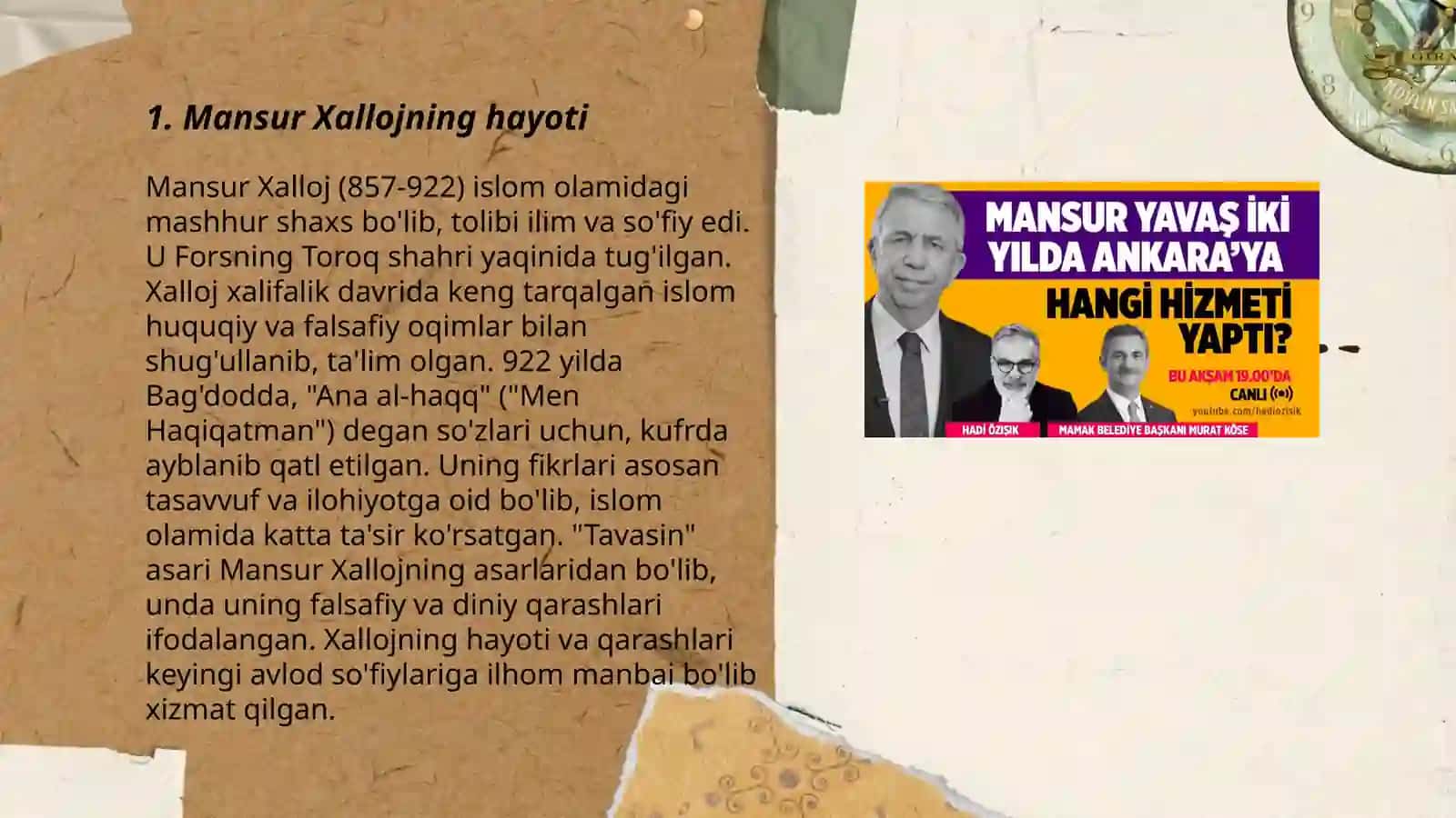 Mansur Xalloj talimoti 3