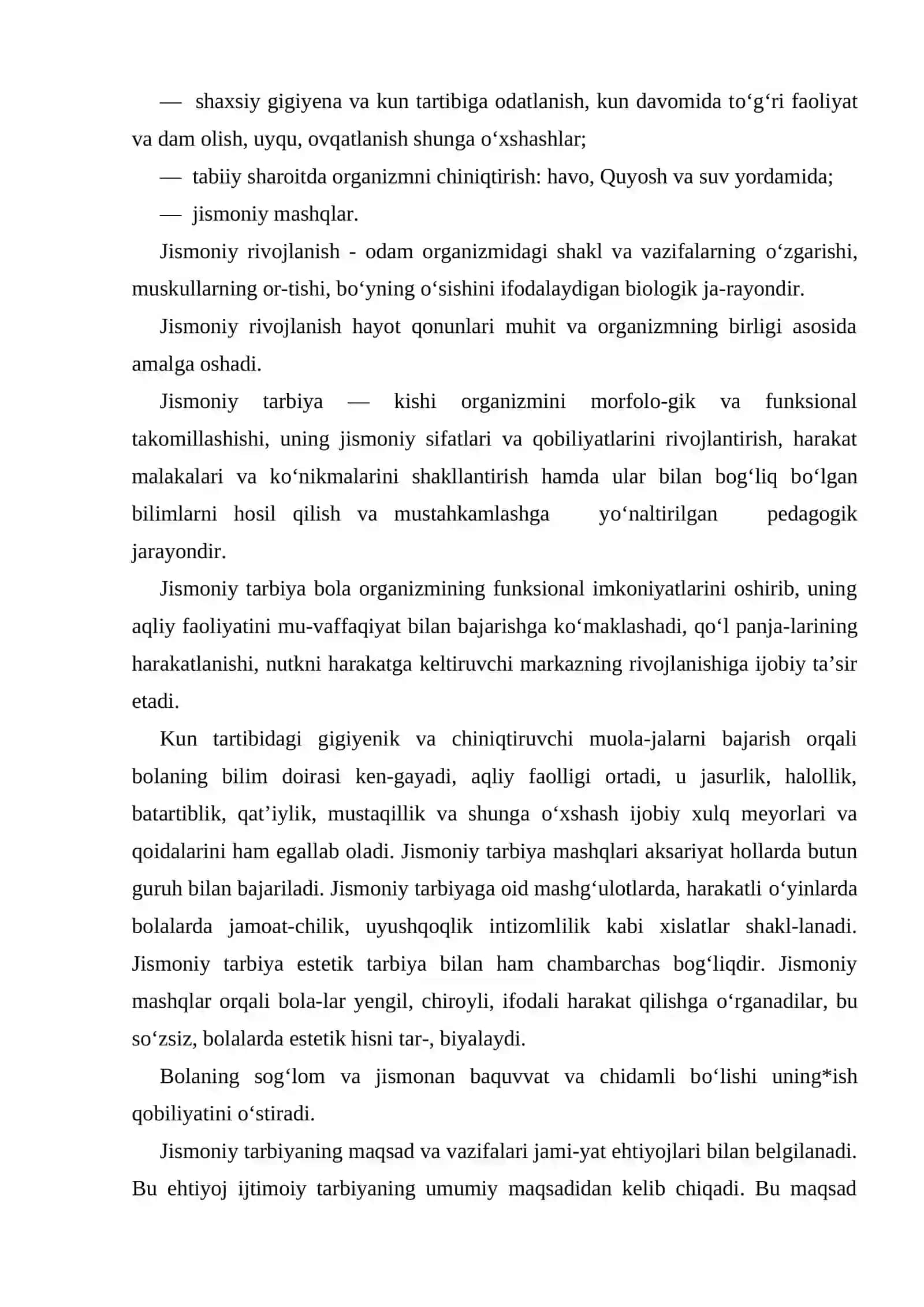 Bolalar va o`smirlar sportining mazmuni va mohiyati 3