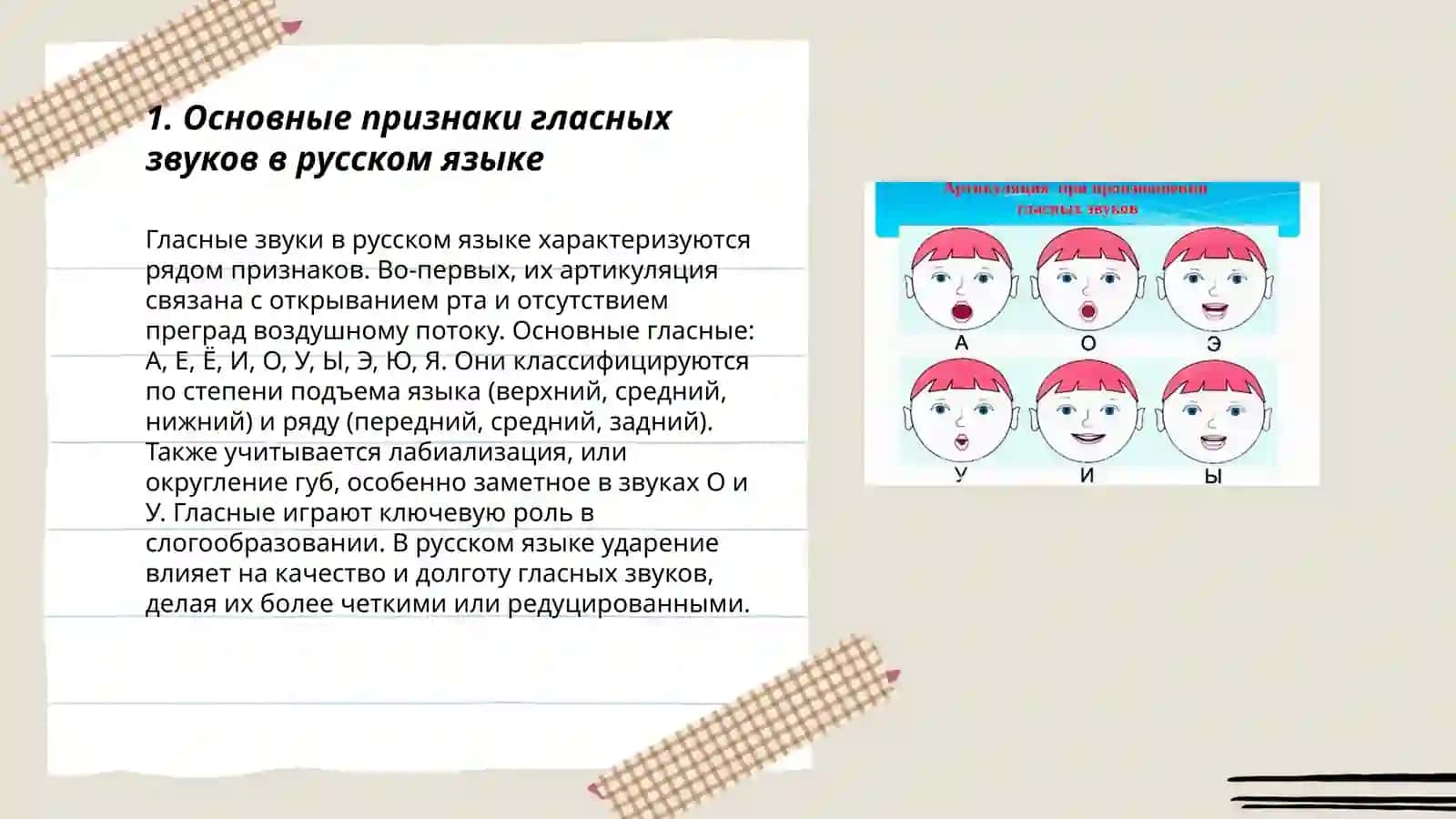 Основные произносительные нормы. Произношение гласных звуков 3