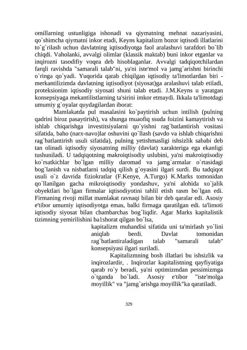 BOB. IQTISODIYOTNI DAVLAT TOMONIDAN TARTIBGA SOLISH TA'LIMOTLARI 3