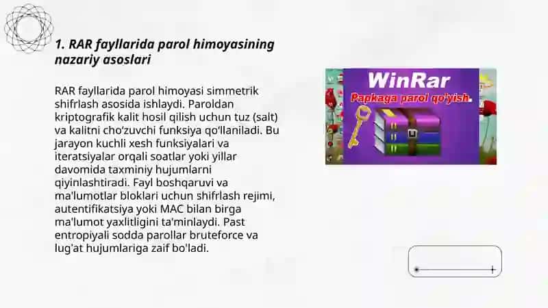 RAR fayllariga qo'yilgan sodda parollarni buzish 3