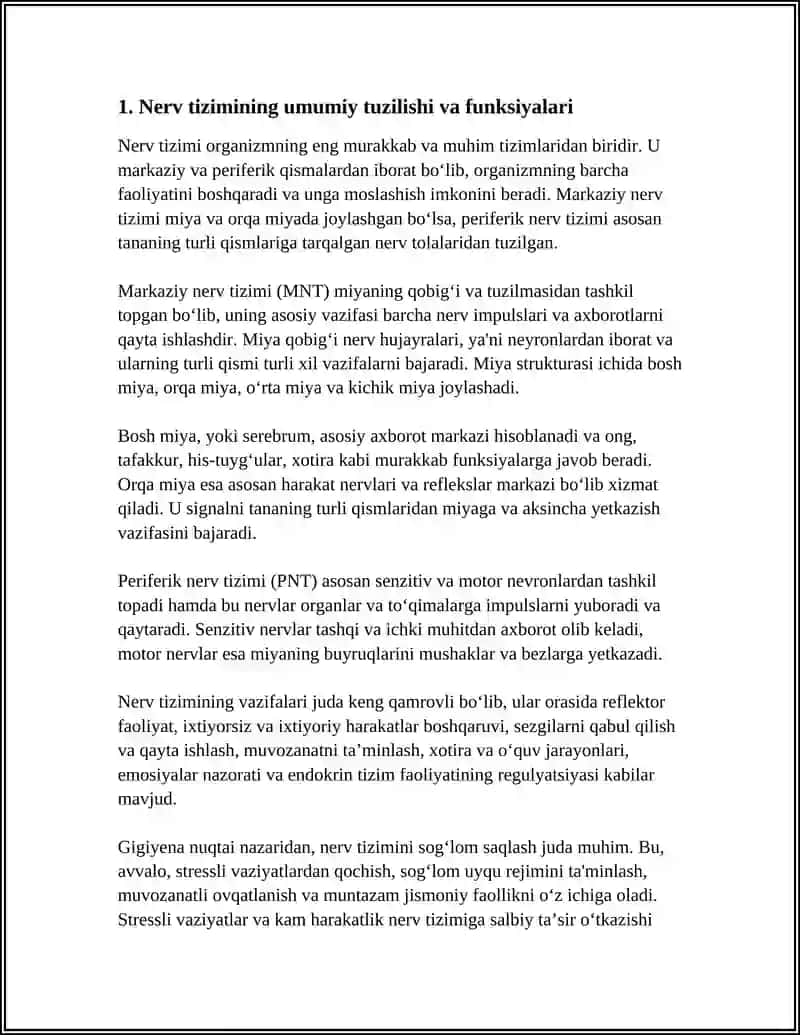 NERV TIZIMINING AHAMIYATI VA GIGIYENASI 3