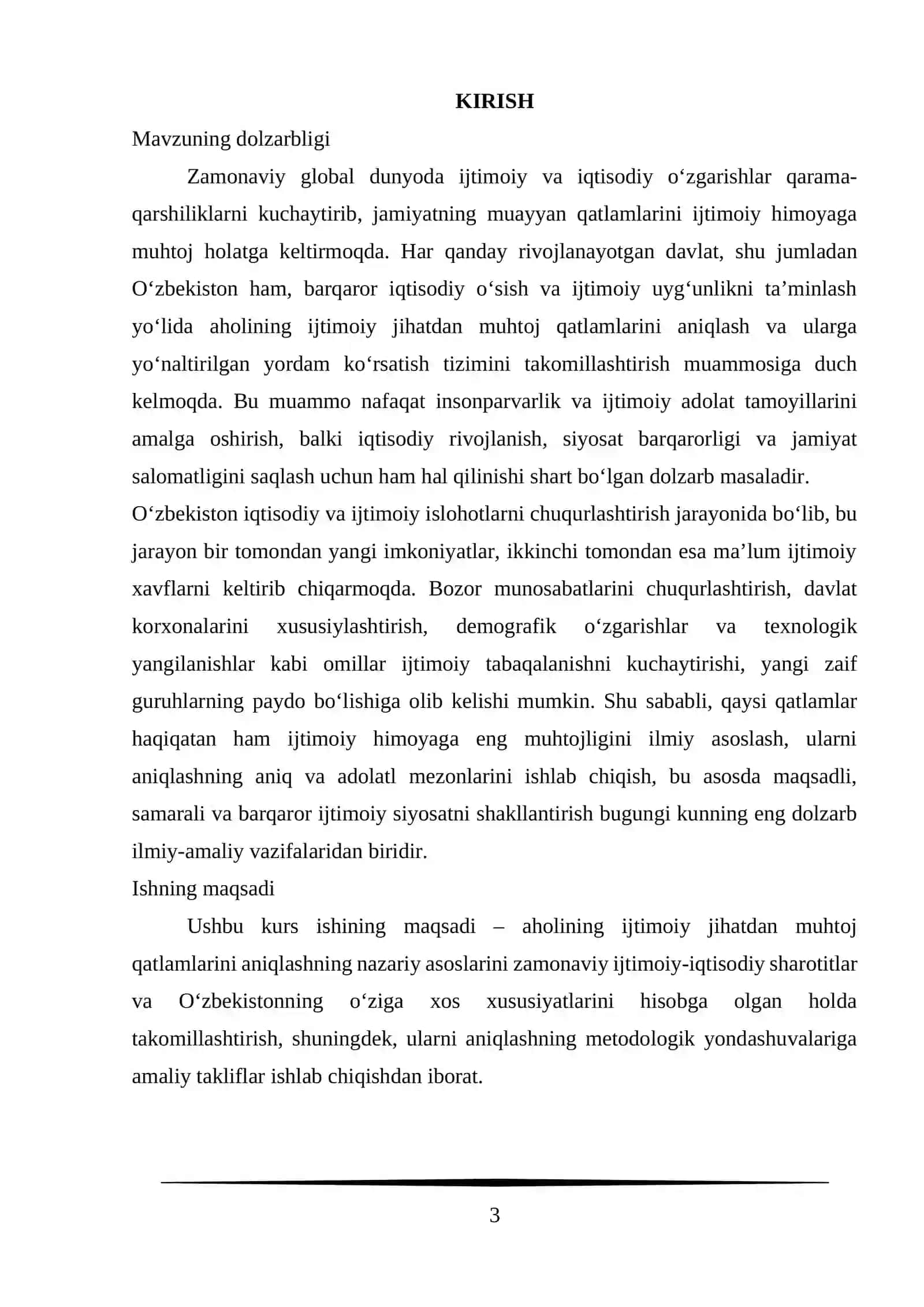 Aholining ijtimoiy jihatdan muhtoj qatlamlari 3