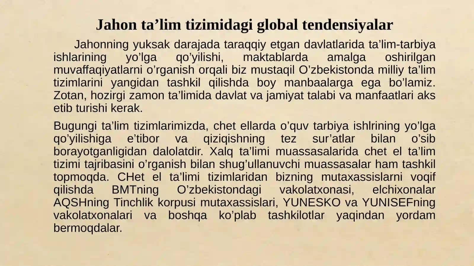 Hozirgidavrda jahon mamlakatlar ta’lim tizimi va pedagogika fani rivoji 3
