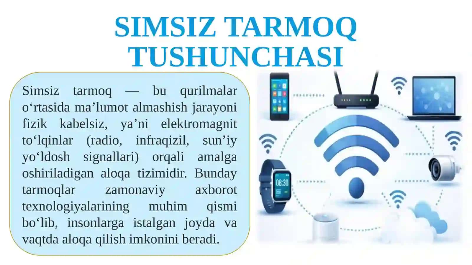Simsiz tarmoqlar va 5G texnologiyasining imkoniyatlari 3