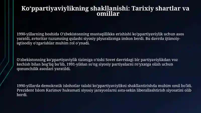 Ko‘ppartiyaviylikning shakllanishi: Tarix va asosiy bosqichlar 3