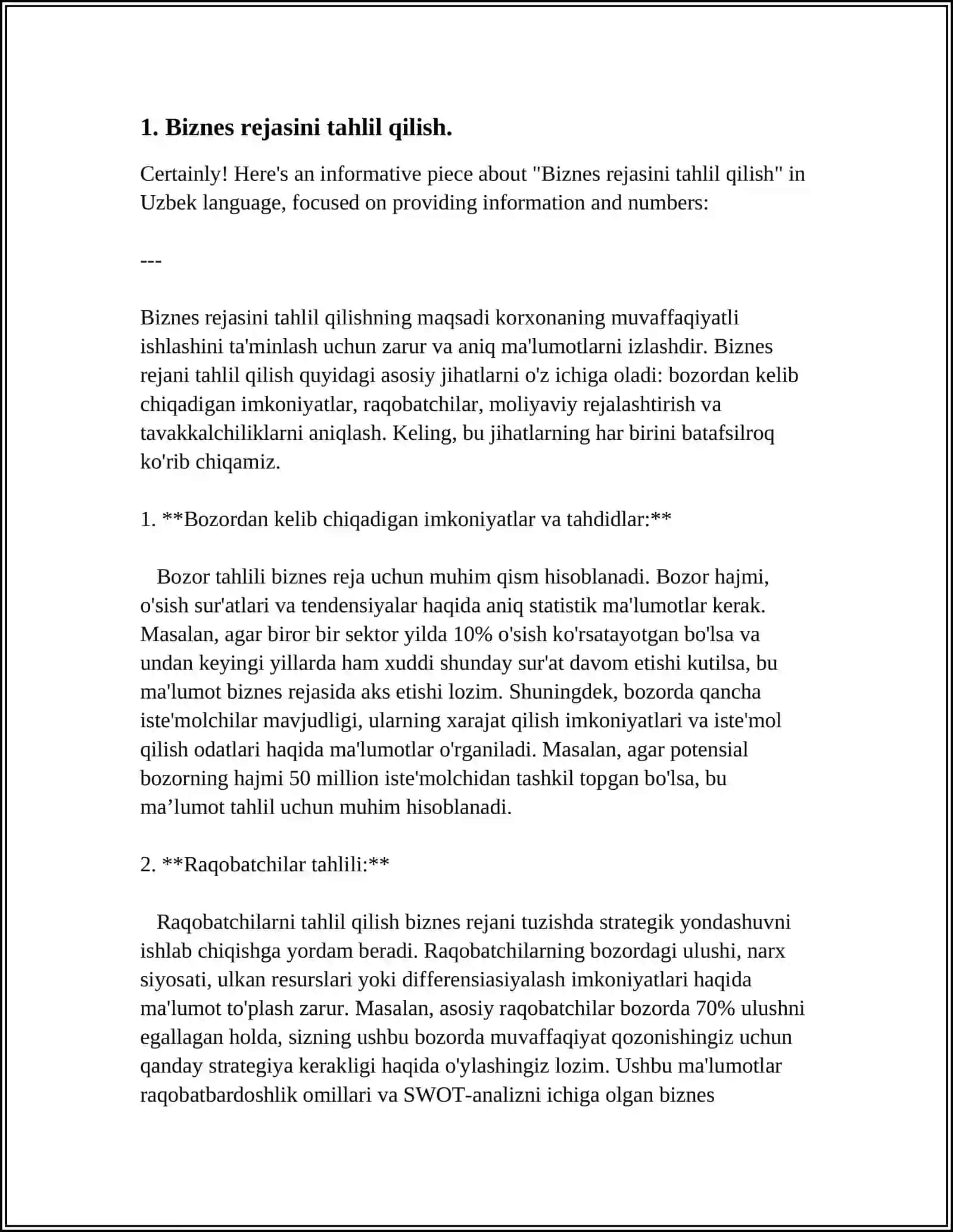 FAOLIYAT SIFATIDA BIZNES TUZILISHINI TAHLIL QILISH 3
