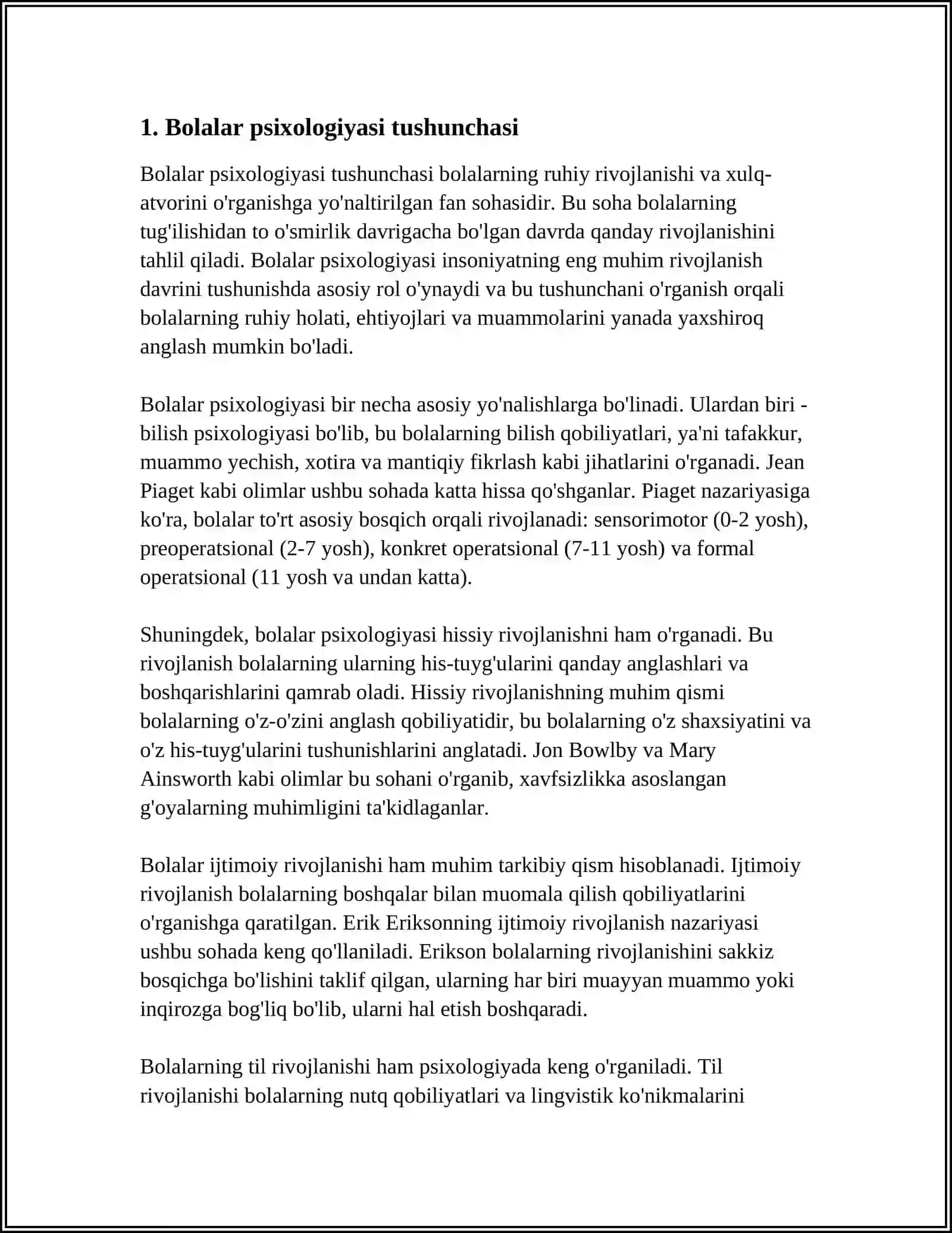 BOLALAR PSIXALOGIYASI VA PSIXODIOGNOSTIKA FANINING MAQSADI OBEKTI VA PREDMETI 3