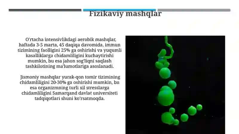 Organizmni chiniqtirish usullari-akseleratsiya 3