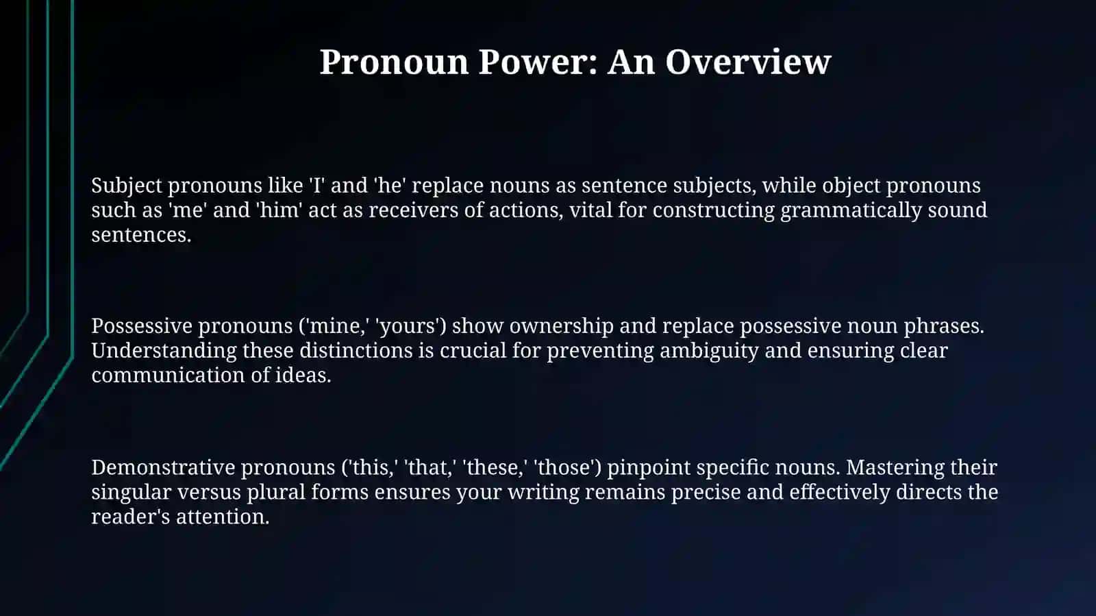 Pronouns and the Verb 'To Be': An Introduction 3