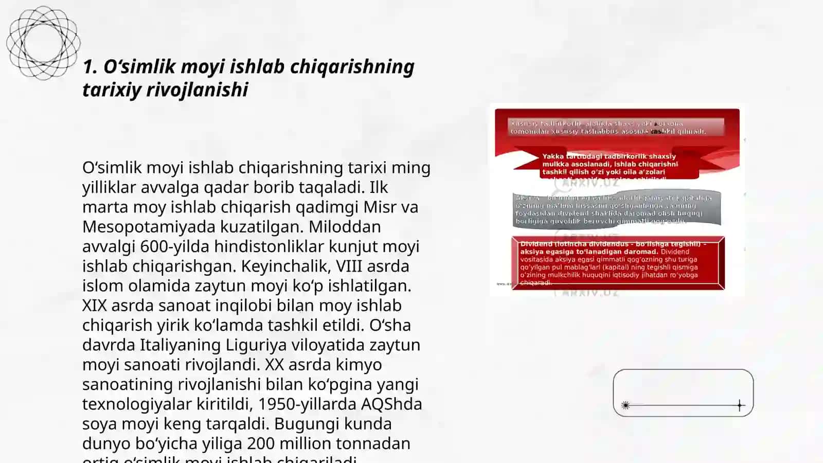 O'simlik moylarini ishlab chiqarish texnalogiyasi 3
