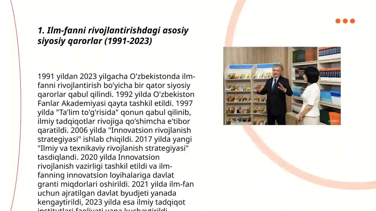 Mustaqillik yillarida ilm-fan 3