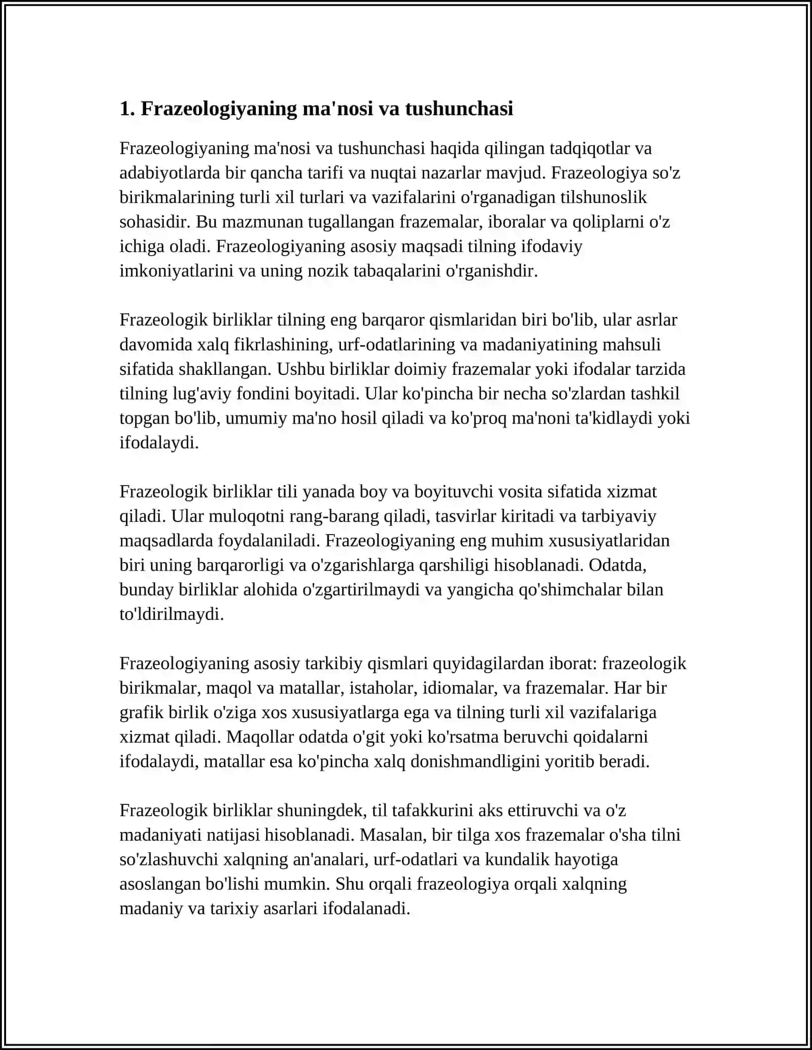Frazeologiya Haqida Ma'lumot 3