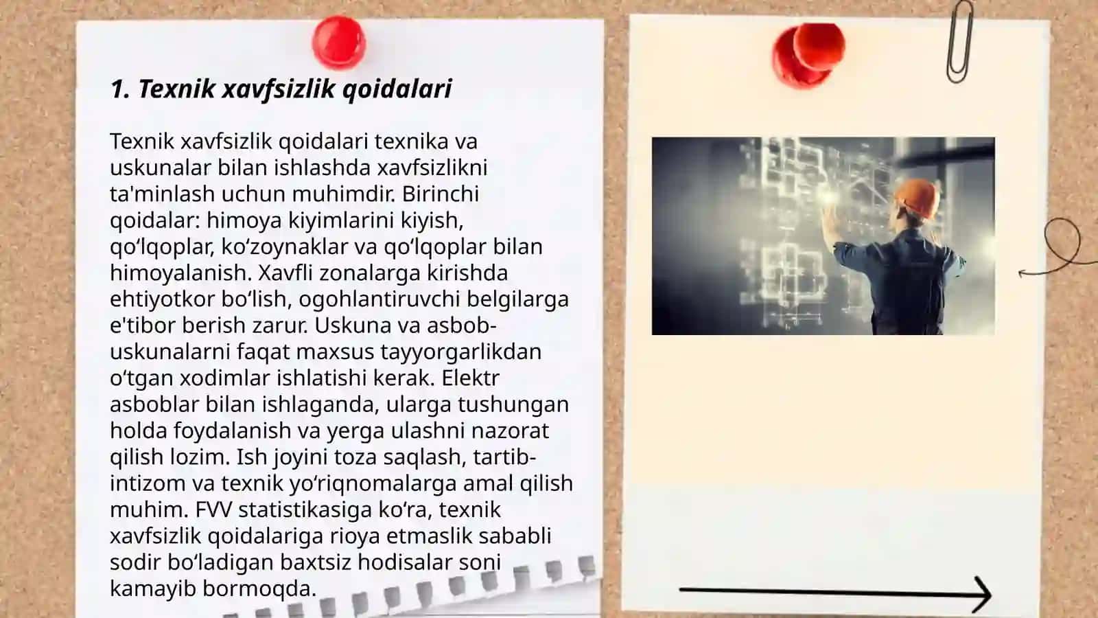 Texnik xavfsizlik qoidalari 3