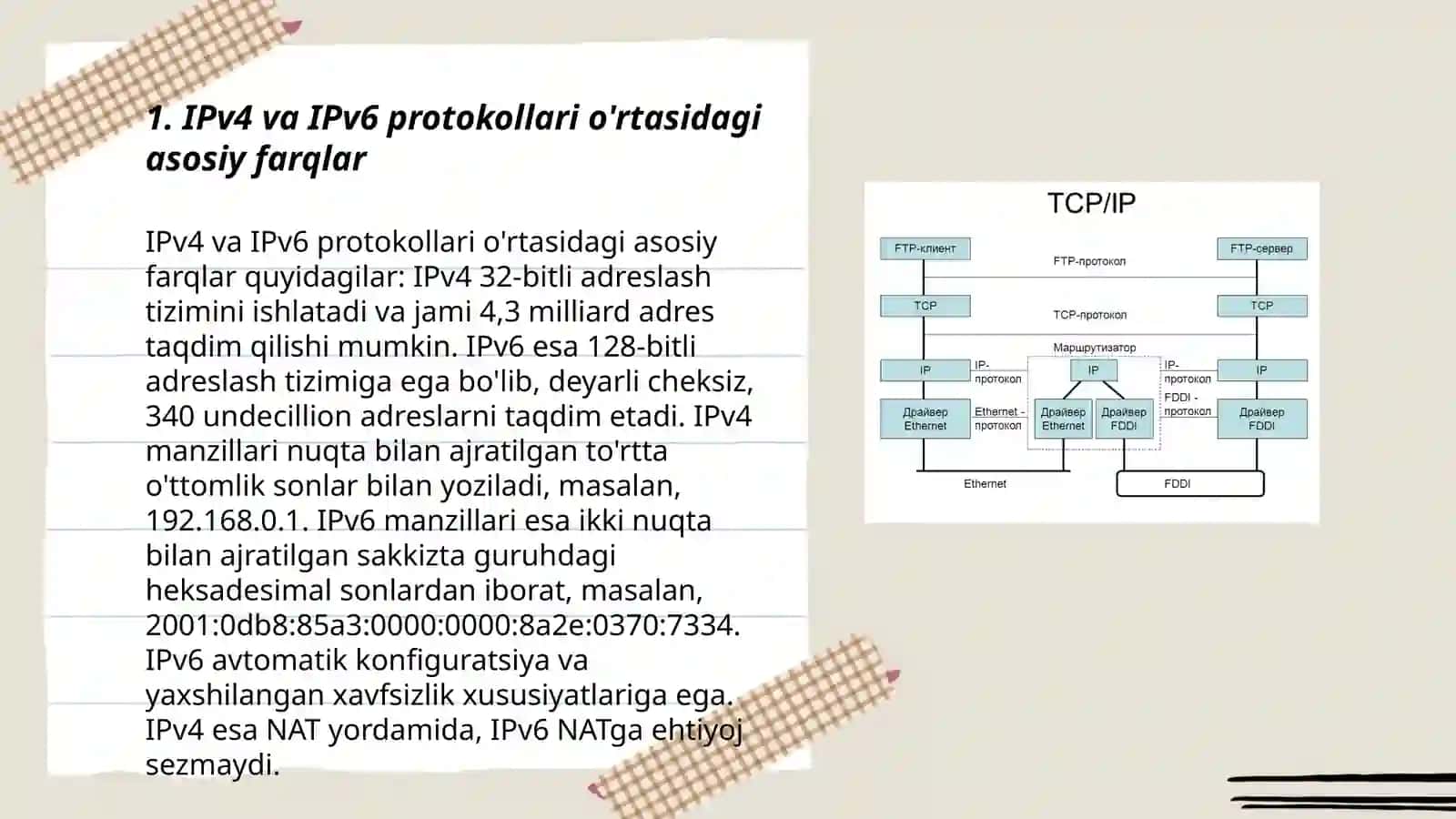 IPv4 va IPv6 protokollari va ularni tahlillash 3