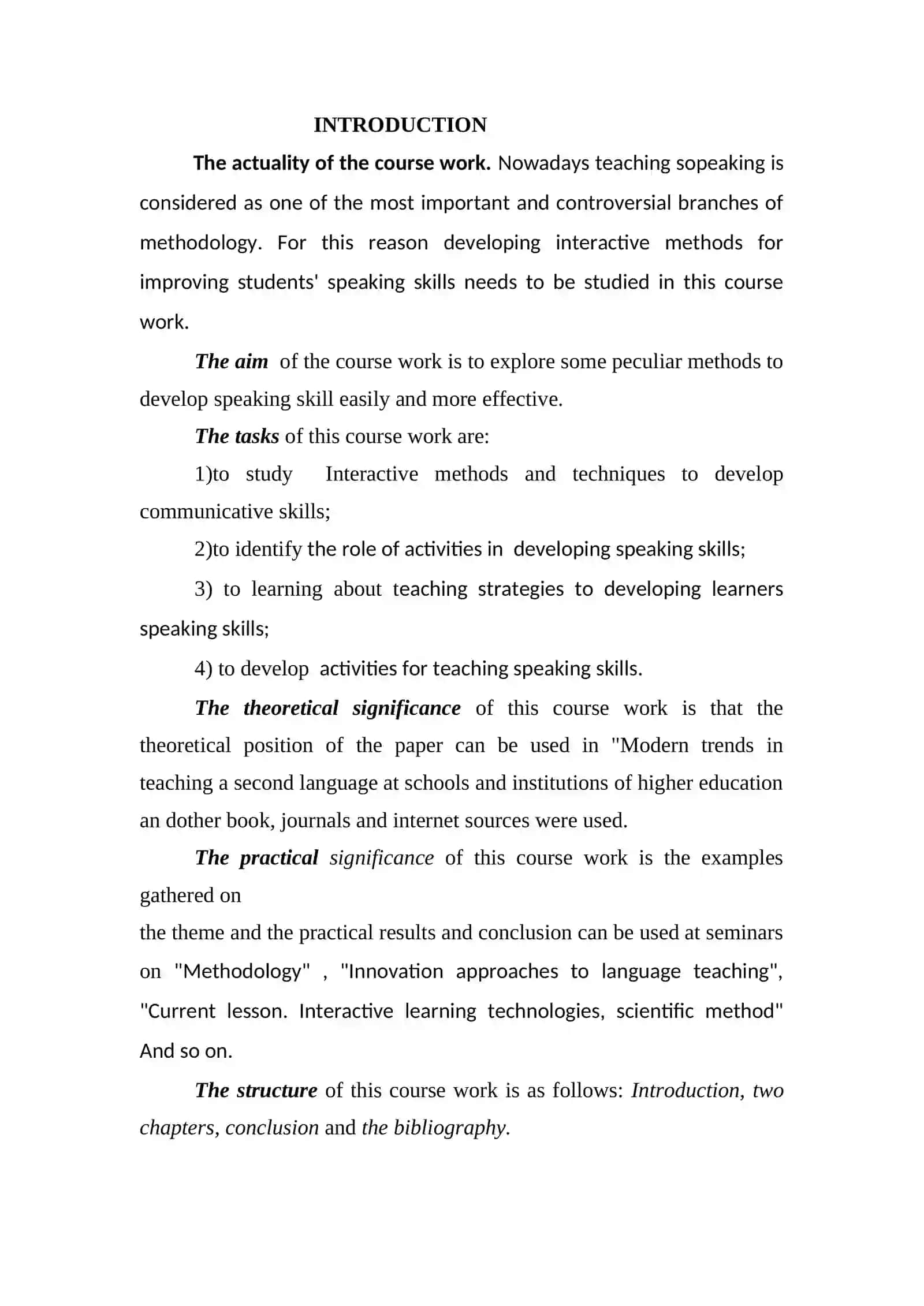 Course Work on Interactive Methods of Developing Pupils Speaking Skills 3