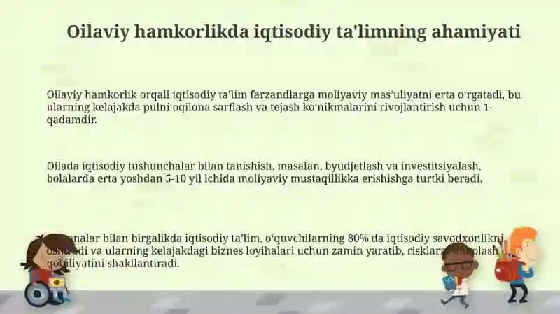 Oilaviy hamkorlikda iqtisodiy tarbiyani rivojlantirish 3