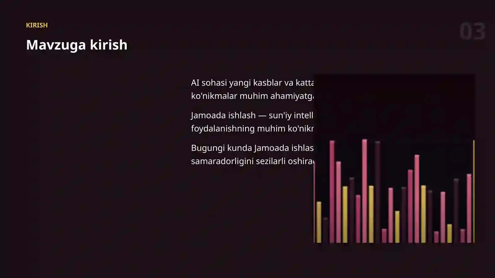 AI KASBLARI VA KO'NIKMALAR 3