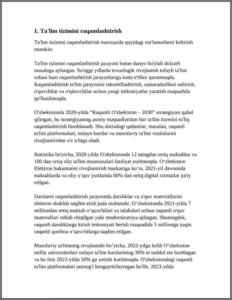 Ta'lim tizimini raqamlashtirish 3
