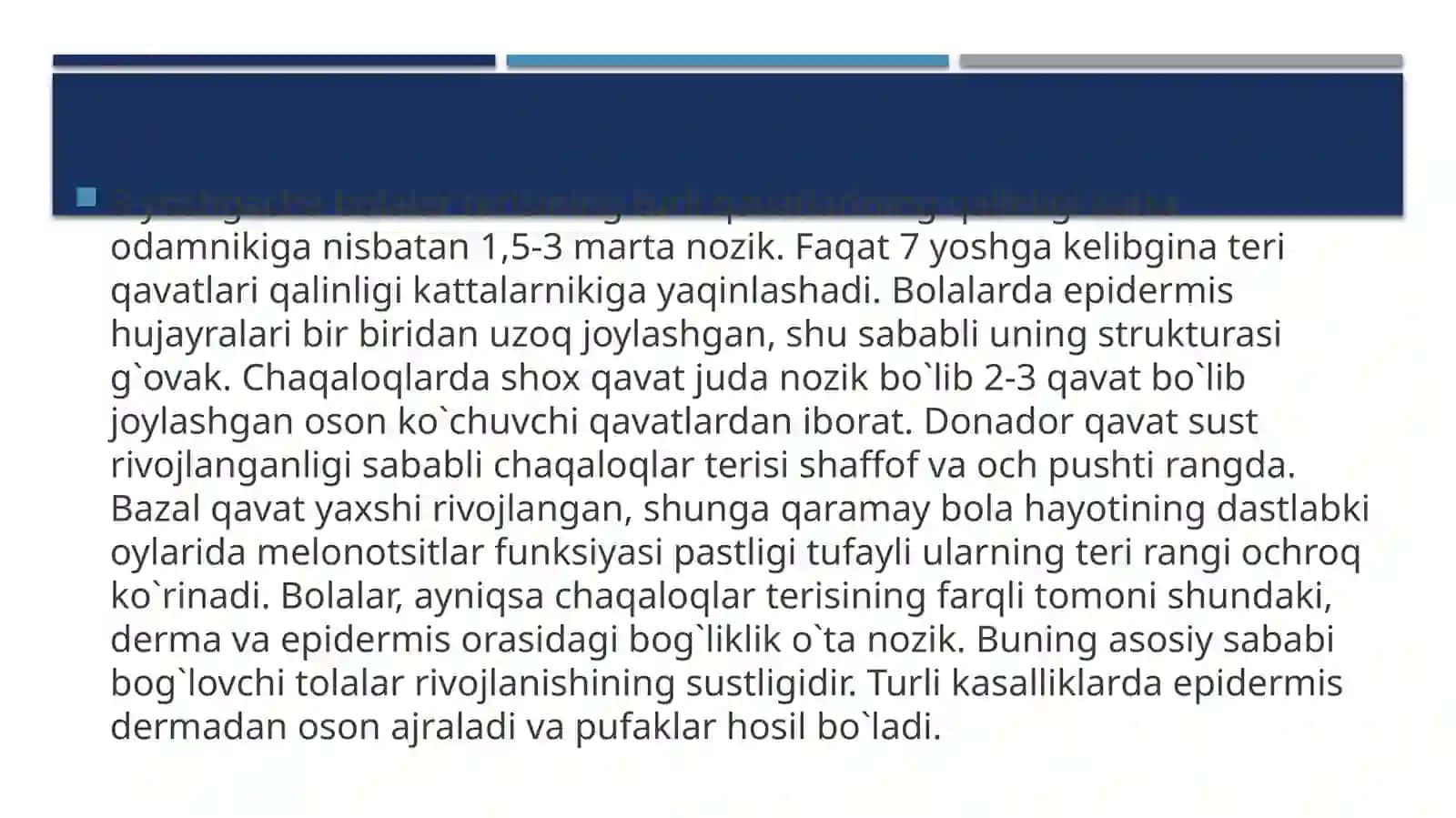Bolalardaterio'stiyog`qavatinianatomo-fiziologik xususiyatlarigako`ratekshirishusullari 3