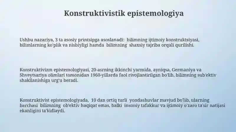 Bilish falsafasi (gnoseologiya) 3