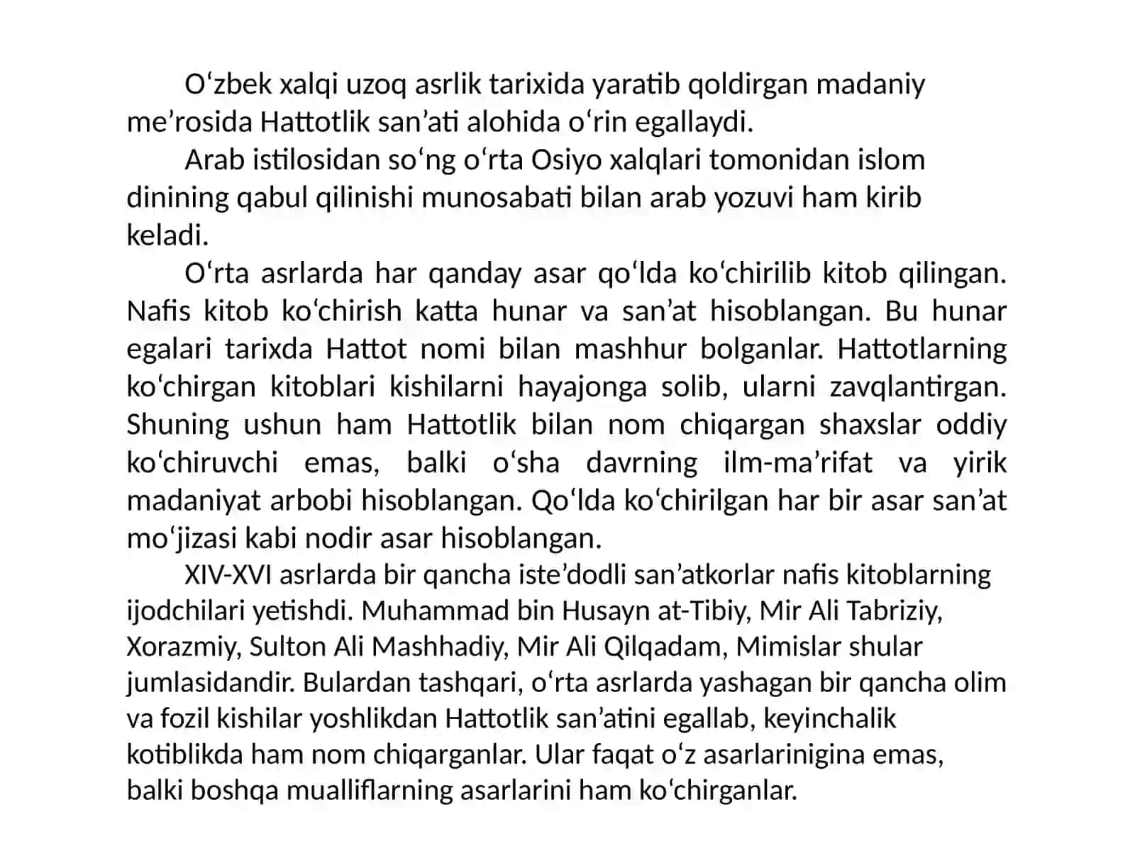Hattotlik san’ati 3