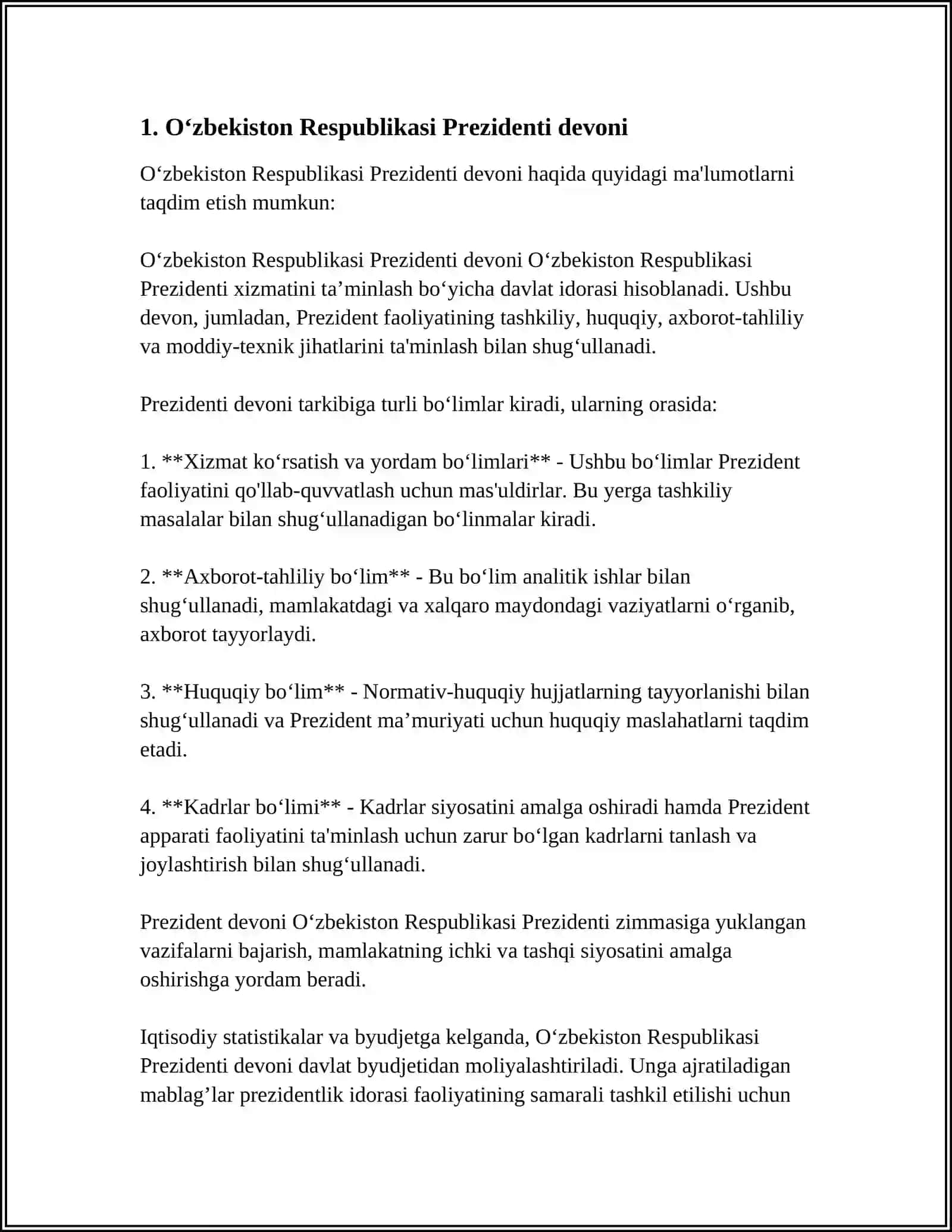 O‘zbekiston Respublikasi Prezidenti devoni 3