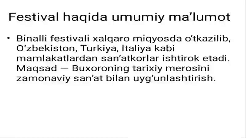 Buxoro Binalli Festivali 3