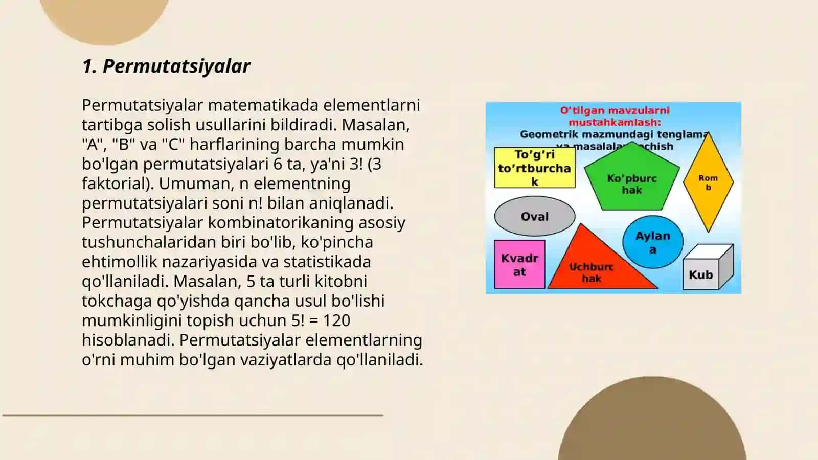 Matematika va uni o'qitish metodikasi 3