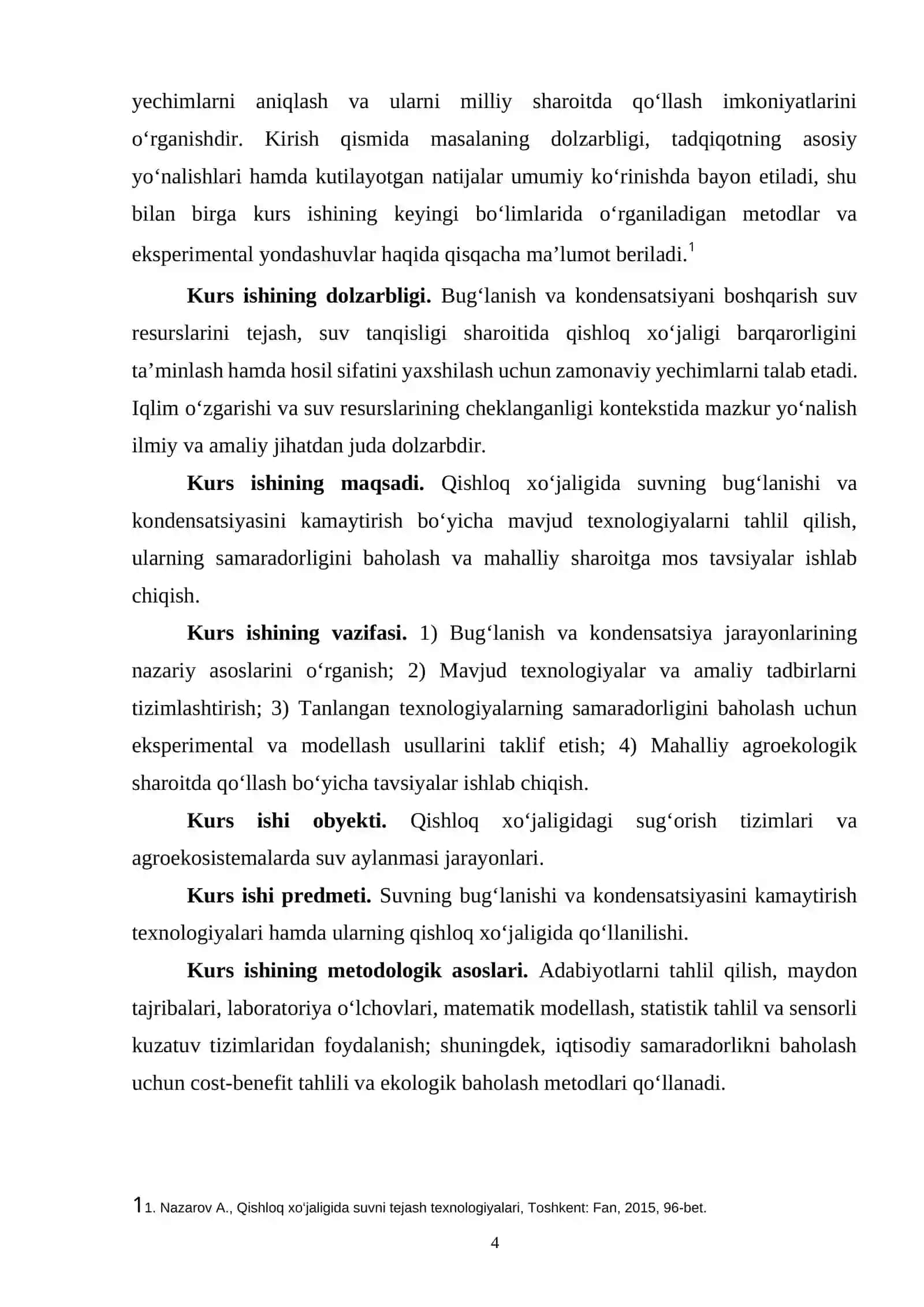 QISHLOQ XO‘JALIGIDA SUVNING BUG‘LANISHI VA KONDENSATSIYASINI KAMAYTIRISH TEXNOLOGIYALARI 3